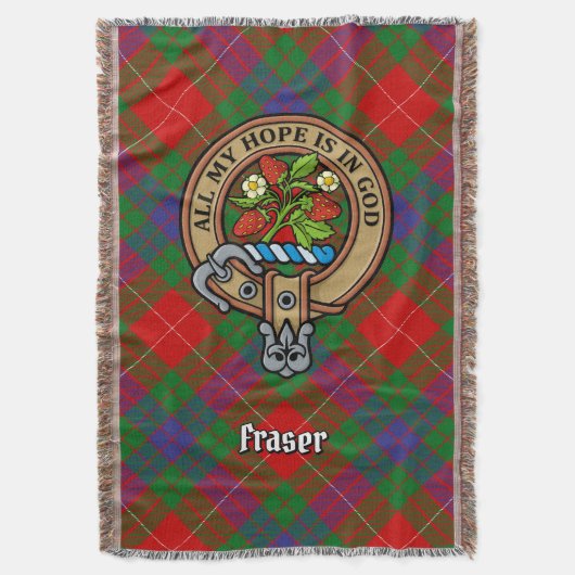 Couverture Cimier du clan Fraser sur tartan (devant Vertical)