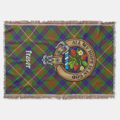 Couverture Cimier du clan Fraser sur tartan de chasse (Devant)