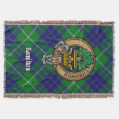 Couverture Cimier du clan Hamilton sur tartan de chasse (Devant)