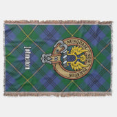 Couverture Cimier du clan Johnston sur tartan (Devant)