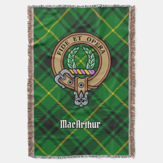 Couverture Cimier du clan MacArthur sur tartan (devant Vertical)
