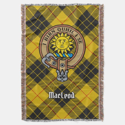 Couverture Cimier du clan MacLeod de Lewis sur tartan (devant Vertical)