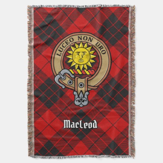 Couverture Cimier du clan MacLeod de Raasay sur tartan (devant Vertical)