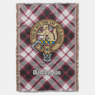Couverture Cimier du clan MacPherson sur tartan de chasse