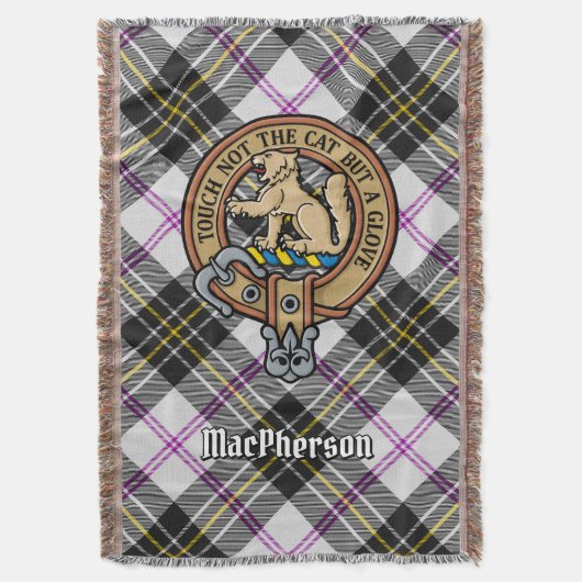 Couverture Cimier du clan MacPherson sur tartan de robe de so (devant Vertical)