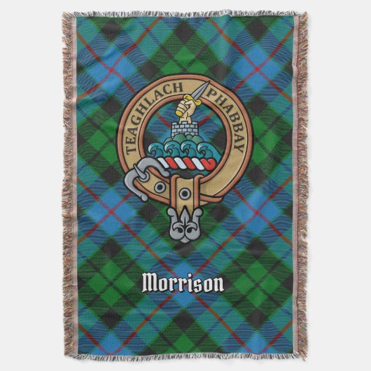 Couverture Cimier du clan Morrison sur tartan de chasse (devant Vertical)