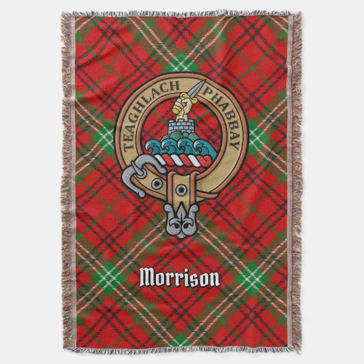 Couverture Cimier du clan Morrison sur tartan rouge (devant Vertical)