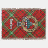Couverture Cimier du clan Morrison sur tartan rouge (Devant)