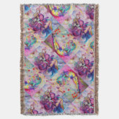 COUVERTURE CIRCUS ROSE MUSICALE CLOWNS ET ROSE (devant Vertical)