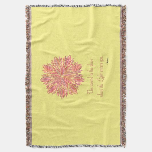 Couverture Citation de Mandala Rumi Wound (devant Vertical)