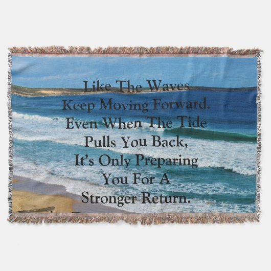 Couverture Citation De Motivation De Plage : Comme Les Vagues (Devant)