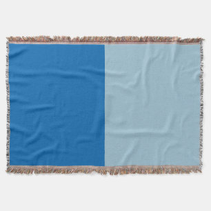 Couverture Citronnade Bleu Électrique et Duo Ton Aquamarine