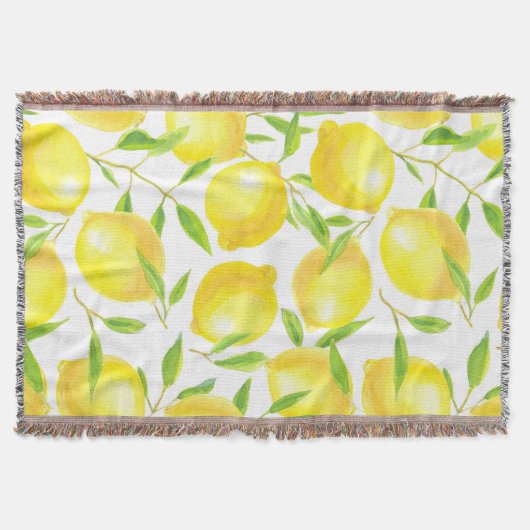 Couverture Citrons et motif feuille (Devant)