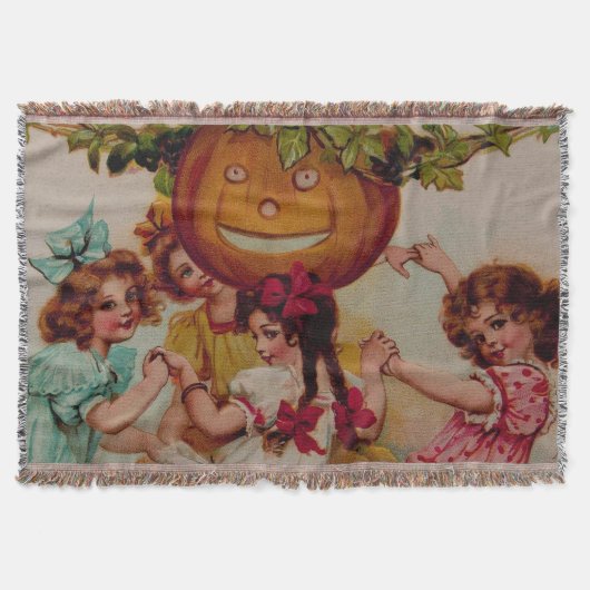 Couverture Citrouille de la fête d'Halloween vintage (Devant)