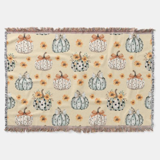 Couverture Citrouille et fleurs élégantes à l'aquarelle (Devant)