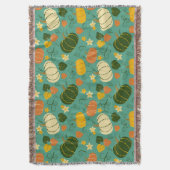 Couverture Citrouille, feuille : motif végétal d'automne (devant Vertical)