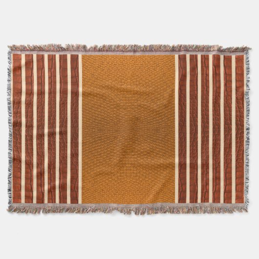 Couverture Citrouille & Rouille Cuir de serpent exotique faux (Devant)