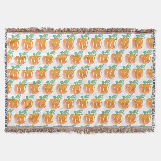 Couverture Citrouilles Aquarelle Automne (Devant)