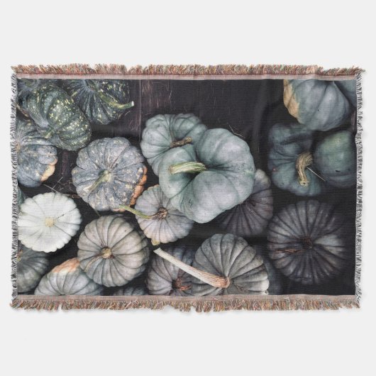 Couverture Citrouilles verts turquoises (Devant)