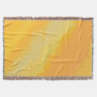 Couverture Citrus Sunny Orange Aquarelle 