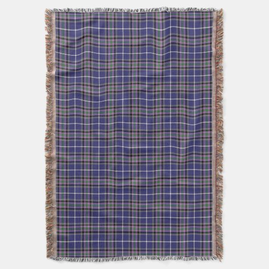 Couverture Clan Alexander Tartan bleu et violet plaid (devant Vertical)
