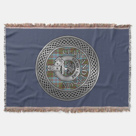 Couverture Clan Anderson Crest & Tartan Knot (Devant)
