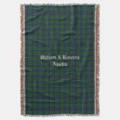 Couverture Clan Austin Tartan Plaid Custom Thaillot Blanket (devant Vertical)