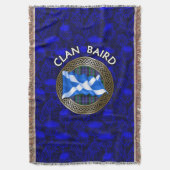 Couverture Clan Baird Tartan Knot & Drapeau (devant Vertical)