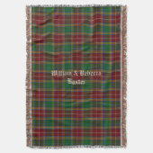 Couverture Clan Baxter Tartan Plaid Custom Thelot (devant Vertical)