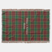 Couverture Clan Baxter Tartan Plaid Custom Thelot (Devant)