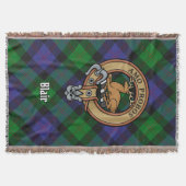 Couverture Clan Blair Crest over Tartan (Devant)