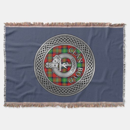 Couverture Clan Boyd Crest & Tartan Knot (Devant)