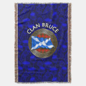 Couverture Clan Bruce Tartan Knot & Flag (devant Vertical)