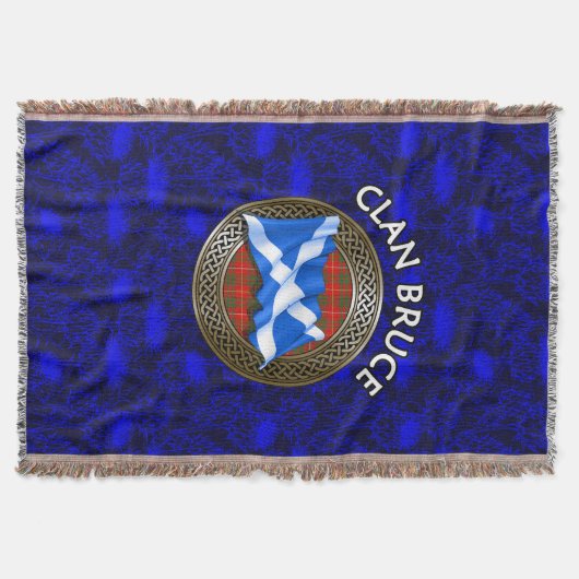 Couverture Clan Bruce Tartan Knot & Flag (Devant)