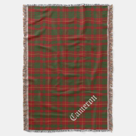 Couverture Clan Cameron Tartan Plaid Custom Thelets (devant Vertical)
