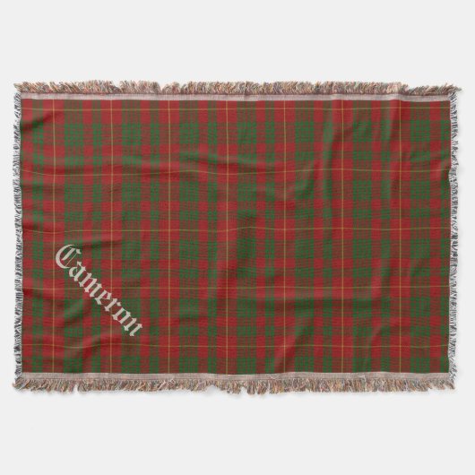Couverture Clan Cameron Tartan Plaid Custom Thelets (Devant)