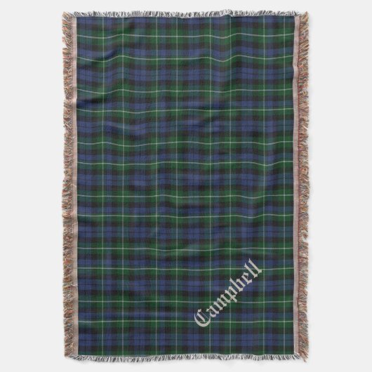 Couverture Clan Campbell Tartan Plaid Custom-Thch Blanket (devant Vertical)