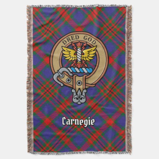 Couverture Clan Carnegie Crest over Tartan (devant Vertical)