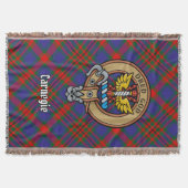Couverture Clan Carnegie Crest over Tartan (Devant)