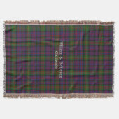 Couverture Clan Carnegie Tartan Plaid Custom Thon Blanket (Devant)