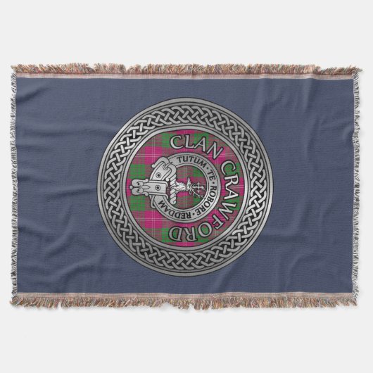 Couverture Clan Crawford Crest & Tartan Knot (Devant)