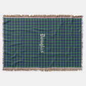 Couverture Clan Douglas Tartan Plaid Cube à lancer sur mesure (Devant)
