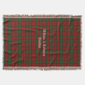 Couverture Clan Dunbar Tartan Plaid Custom Thaillot (Devant)
