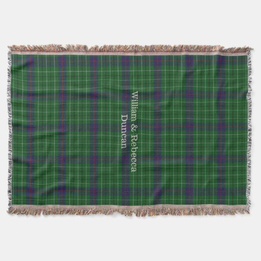 Couverture Clan Duncan Tartan Plaid Custom Thelot (Devant)