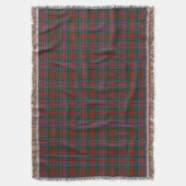 Couverture Clan écossais Kidd Red Green Tartan bleu (devant Vertical)