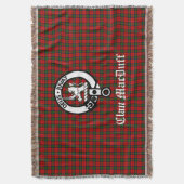 Couverture Clan écossais MacDuff Tartan et Crest Badge (devant Vertical)