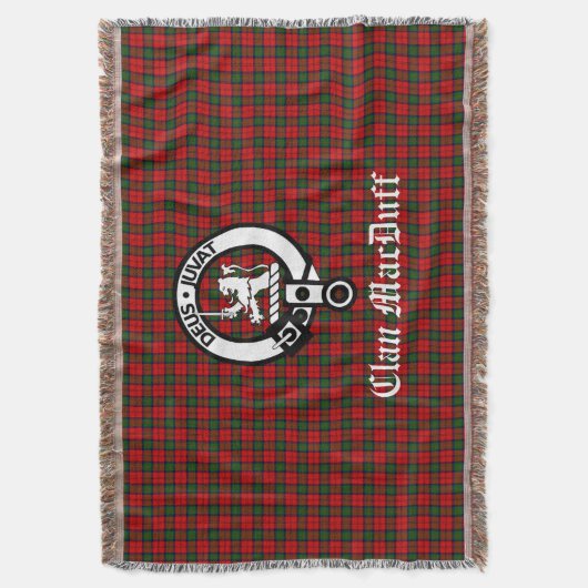 Couverture Clan écossais MacDuff Tartan et Crest Badge (devant Vertical)