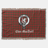 Couverture Clan écossais MacDuff Tartan et Crest Badge (Devant)