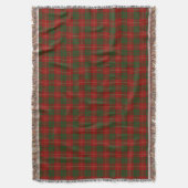 Couverture Clan écossais tartan rouge et vert de Cameron (devant Vertical)