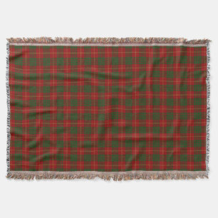 Couverture Clan écossais tartan rouge et vert de Cameron